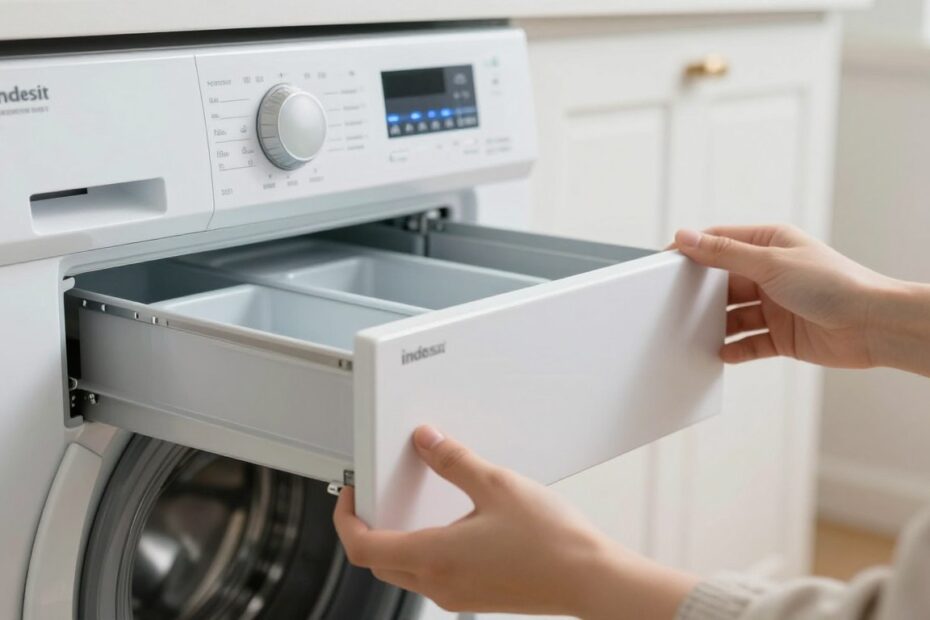 Jak wyjąć szufladę z pralki Indesit